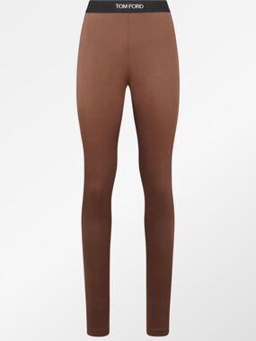 Tom Ford Brown and Black Elastic Waistband Trousers